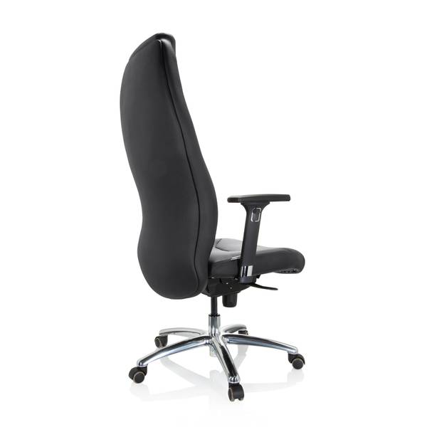 Chefsessel FERRARA Schwarz - Flachgewebe - 70 x 134 x 70 cm