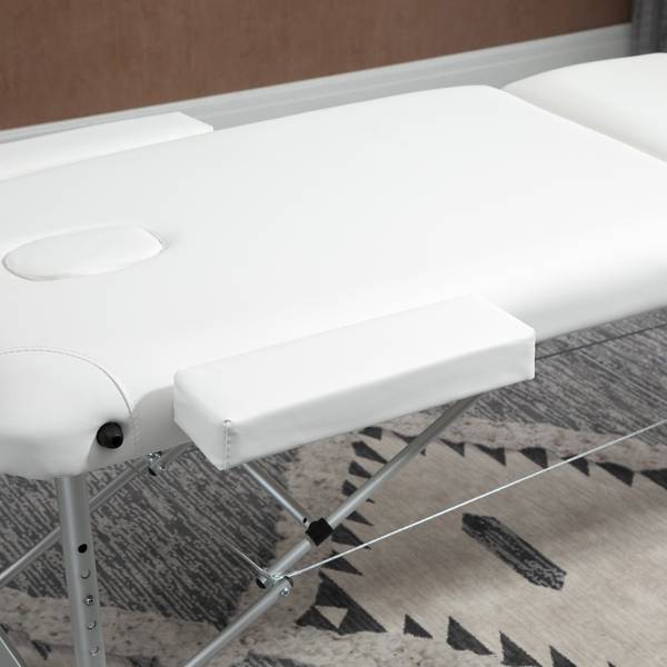 Massageliege 700-039WT Weiß - Kunststoff - 81 x 84 x 215 cm