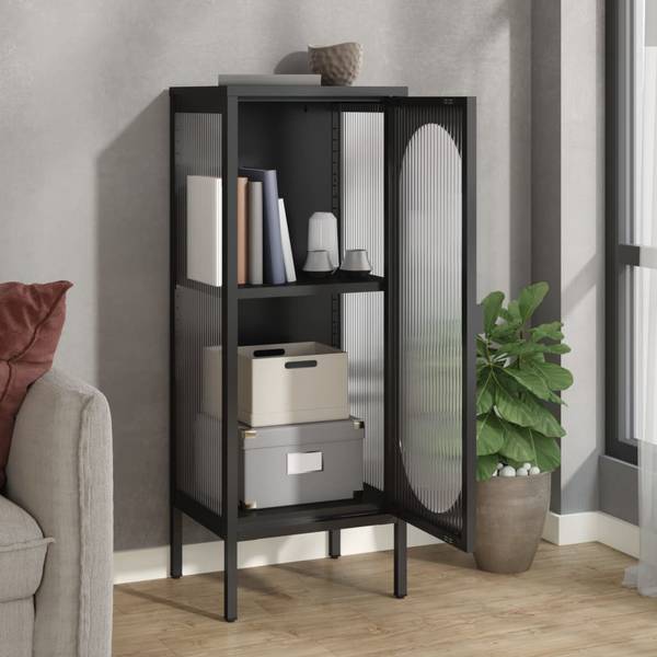Sideboard F97538 Schwarz - Holzwerkstoff - 40 x 105 x 35 cm