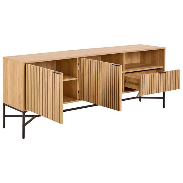 Sideboard Jaipur Braun - Holz teilmassiv - 180 x 70 x 40 cm