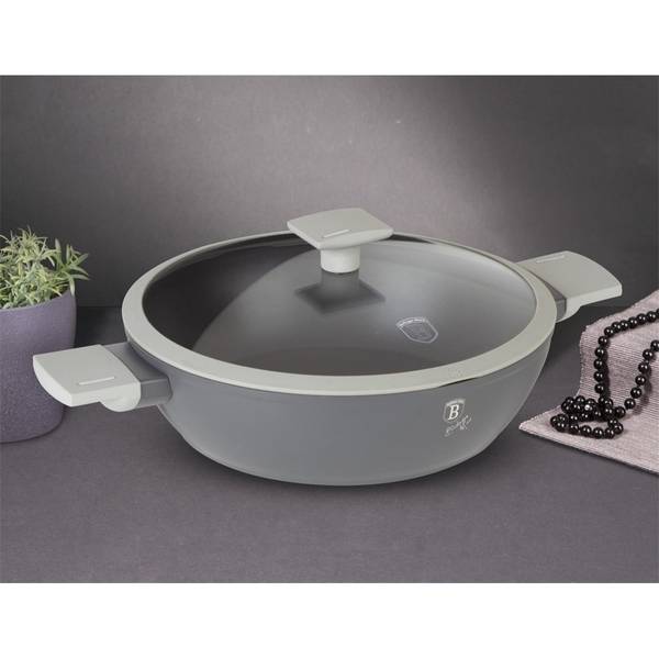 Topf Aspen BH7070 Grau - Aluminium - 28 x 8 x 28 cm