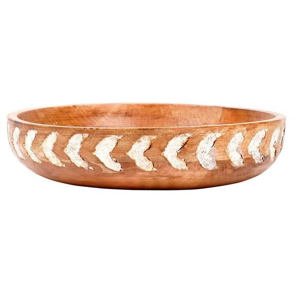 Schüssel 259690 Braun - Massivholz - 31 x 7 x 31 cm