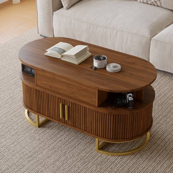 Couchtisch Hermes Ⅷ Braun - Holzwerkstoff - 100 x 64 x 50 cm