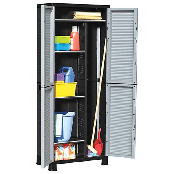 Armoire 3011485 Gris - Matière plastique - 68 x 172 x 68 cm