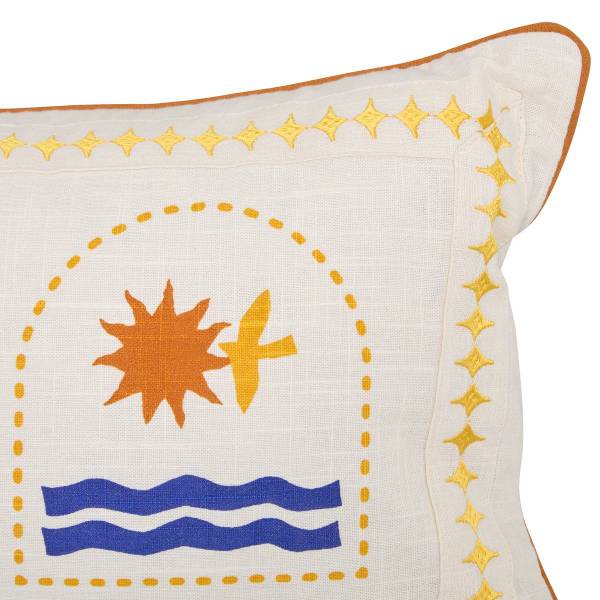 Kissen LIBERTAD Weiß - Textil - 10 x 30 x 80 cm