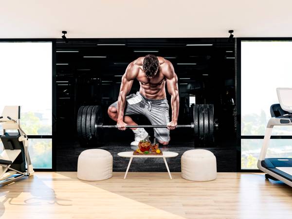 Fotobehang Sporter Training 500 x 350 x 350 cm