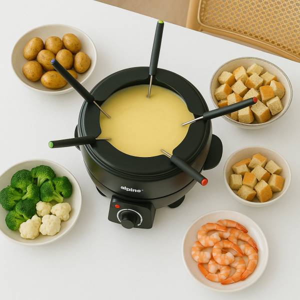 Elektrischer Fonduetopf MEALFO190002 Schwarz - Kunststoff - 23 x 17 x 26 cm