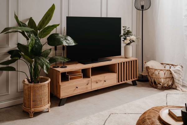 TV-Board Medan 3406 Braun - Holzwerkstoff - 44 x 138 x 40 cm