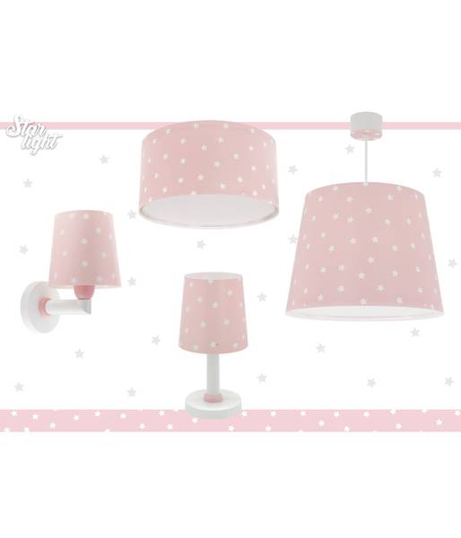 Deckenleuchte Stern 2er Set Pink - Kunststoff - 33 x 17 x 33 cm