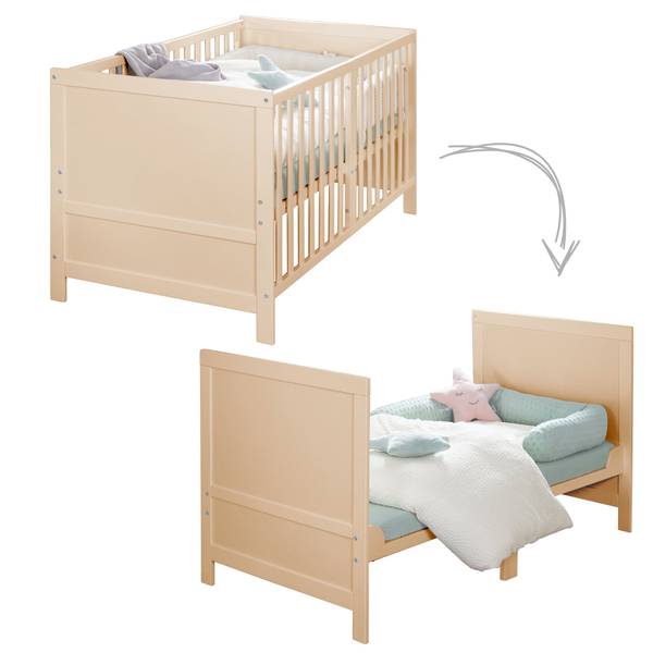 Babybed Sleep bruin - plaatmateriaal op houtbasis - 78 x 78 x 142 cm