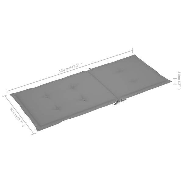 Gartenstuhl 3016489-2 (3er Set) Grau
