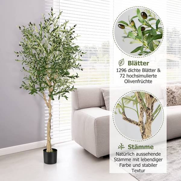 2er SetKnstliche Olivenbume 182 cm kaufen | home24
