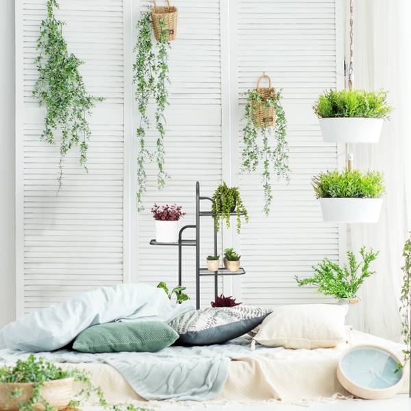 Plantenrek staal 4 etages zwart - staal - 44 x 73 x 23 cm