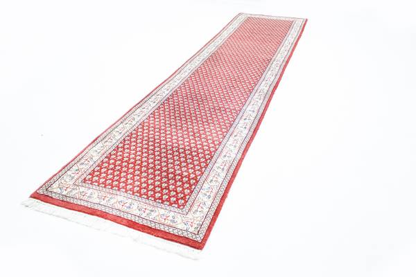 Orientteppich Läufer Oriental Rot - Wolle - 82 x 1 x 348 cm