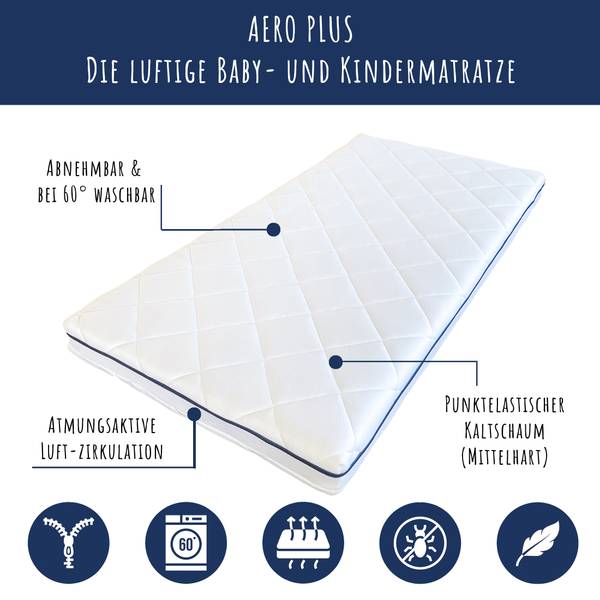 Kindermatratze AERO Plus 90 x 200 cm