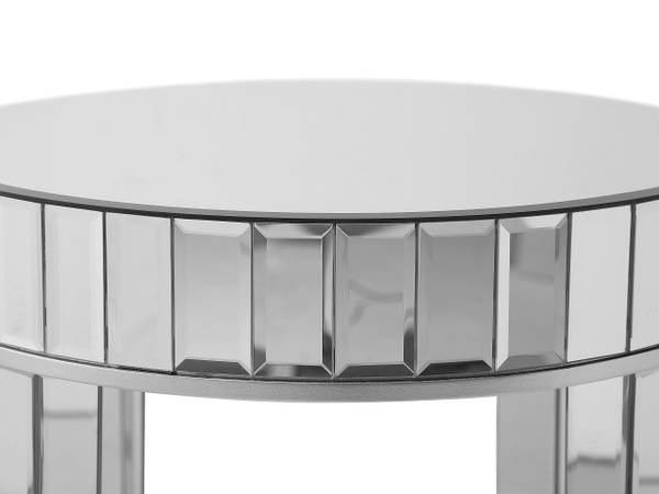 Beistelltisch RIMARDE Silber - Klarglas - 60 x 71 x 60 cm