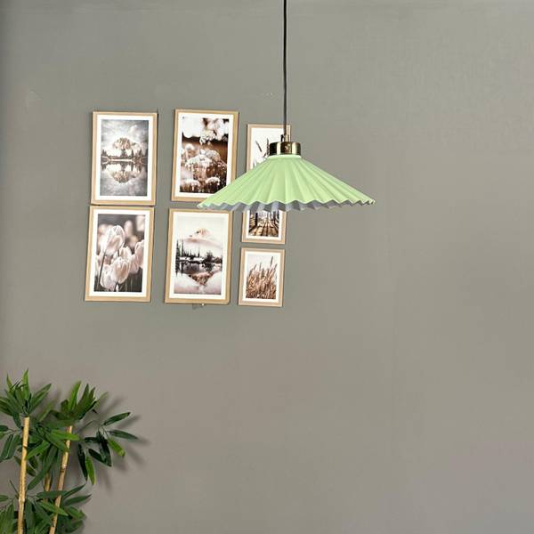 Pendelleuchte Avilla Grün - Metall - 25 x 20 x 25 cm