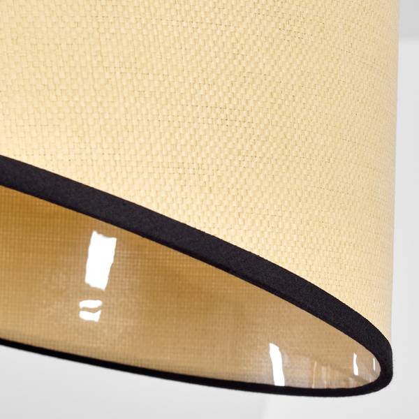 Pendelleuchte Tamarispa Beige - Schwarz - Webstoff - Aluminium - 41 x 151 x 41 cm