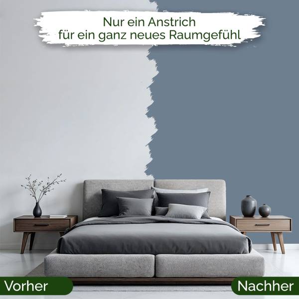 Wandfarbe   Slate Blue Blau - Harz - 17 x 16 x 17 cm