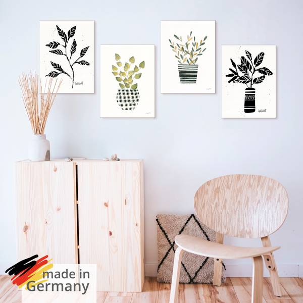 Leinwandbilder Modern Petals Set 4tlg. 30 x 40 cm