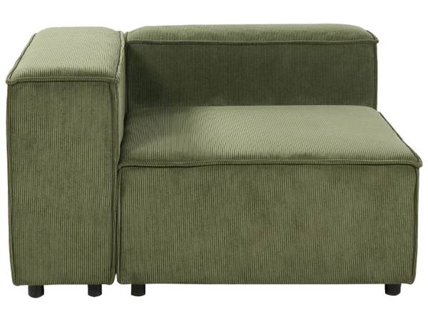 2-Sitzer Sofa APRICA Schwarz - Grün - Naturfaser - 240 x 68 x 119 cm