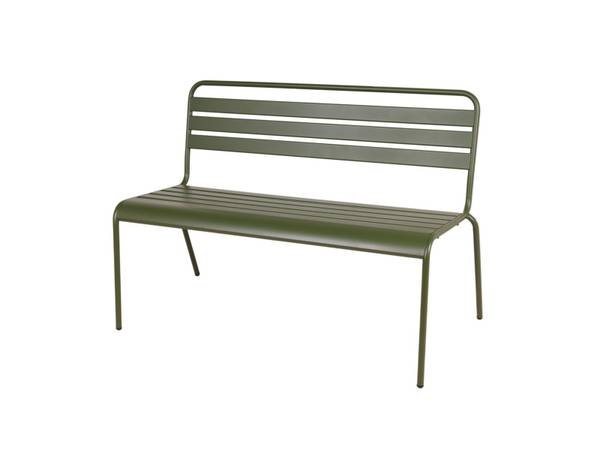Gartenbank Max Grün - Tiefe: 120 cm