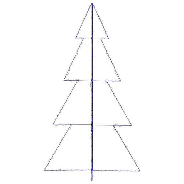 Weihnachtskegelbaum 3009952 Blau - Metall - 143 x 250 x 143 cm