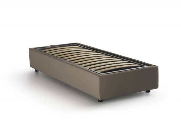 Einzelbett Irene Graubraun