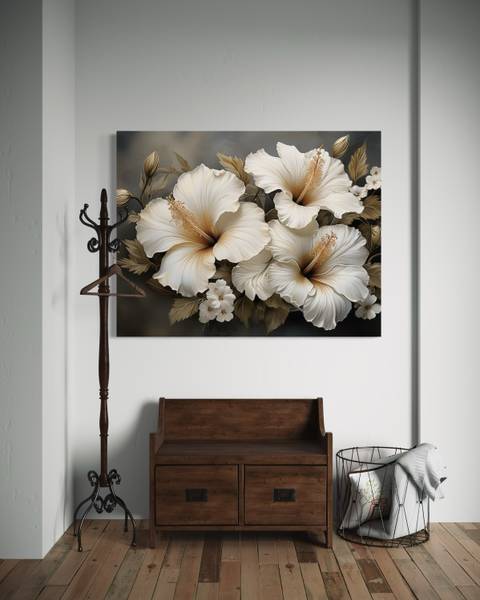Wandbild blume natur 100 x 70 cm