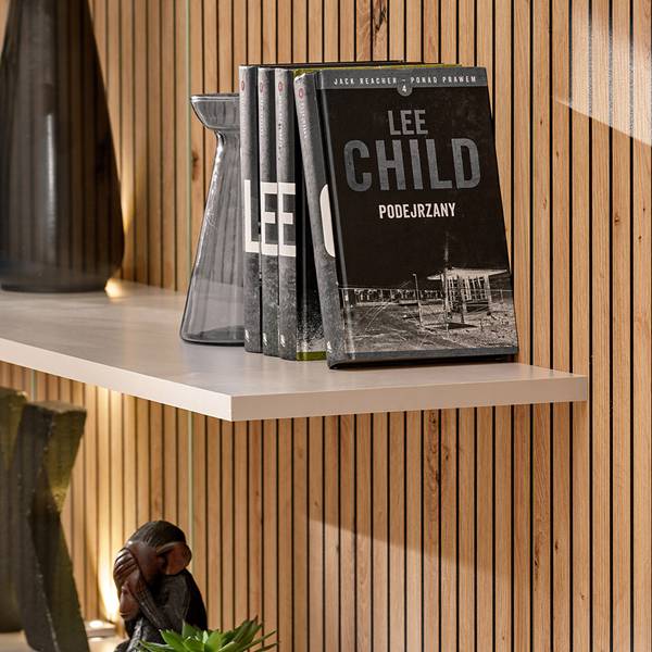 Wohnwand GALATINA-164-3 Beige - Holzwerkstoff - 280 x 200 x 45 cm