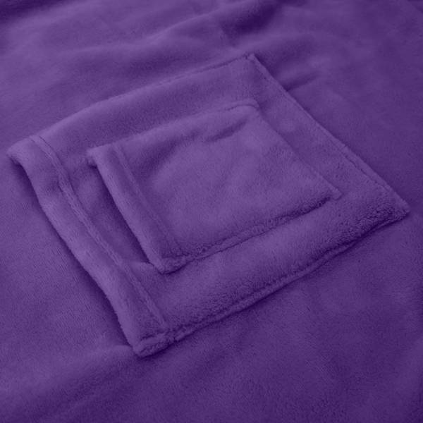 Kuscheldecke TV Handy &Fußtasche Flieder