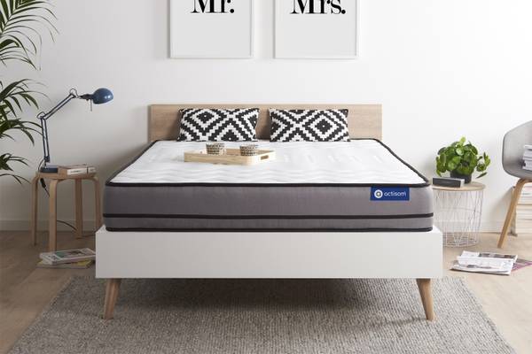 Matratze Actilatex night - 120 x 195 Weiß - Textil - 120 x 20 x 195 cm