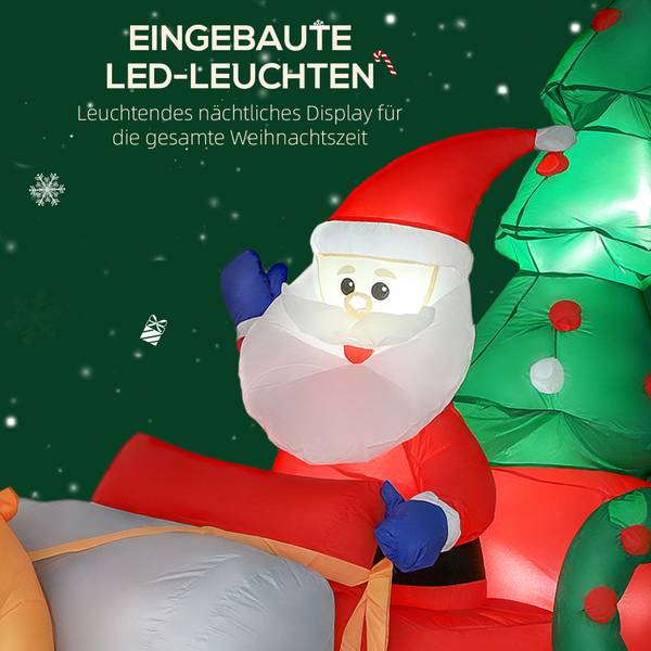 Aufblasbar Weihnachtsdeko 84J-136V90MX Textil - 90 x 150 x 216 cm