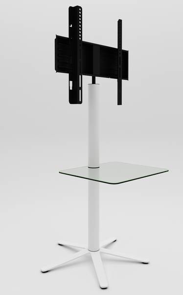 TV Möbel Xila Weiß - Metall - 61 x 100 x 61 cm