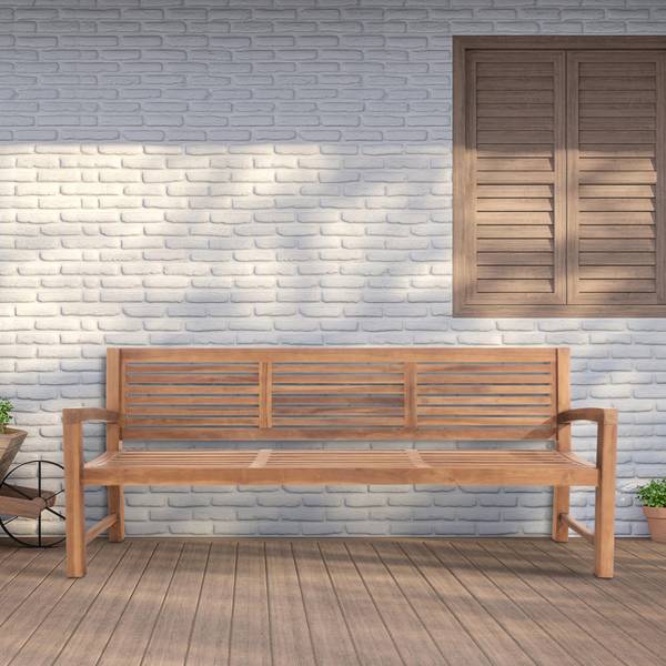 Gartenbank Halden Holzwerkstoff - 220 x 92 x 59 cm