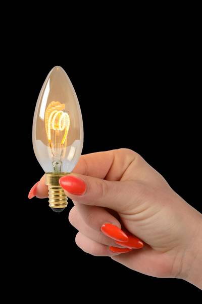 Ampoule filament C35 Orange - Verre - 4 x 10 x 4 cm