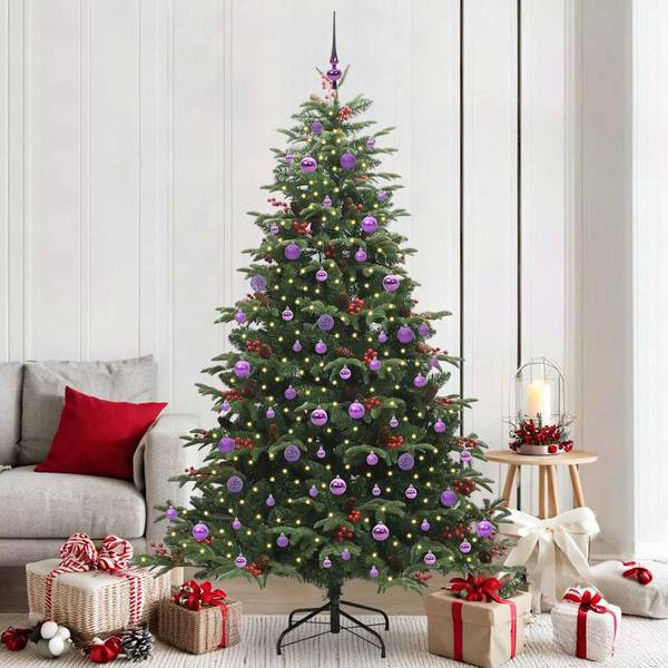 Arbre artificiel 3031667-2 Vert - Mauve - 139 x 210 x 139 cm