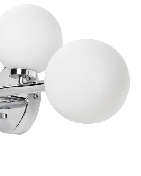 Wandlampen MINOTOS Silber - Weiß