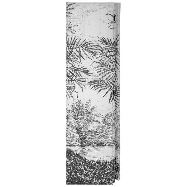 Paravent CUBA Noir - Bois manufacturé - 2 x 170 x 121 cm