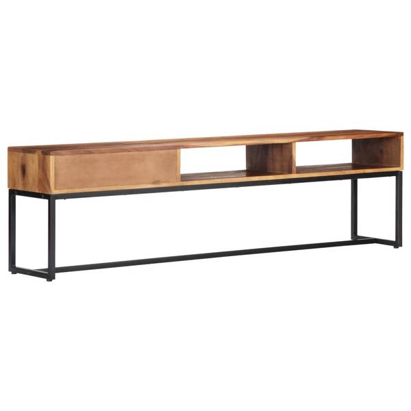 TV-Schrank D667 Braun - Massivholz - 30 x 45 x 160 cm