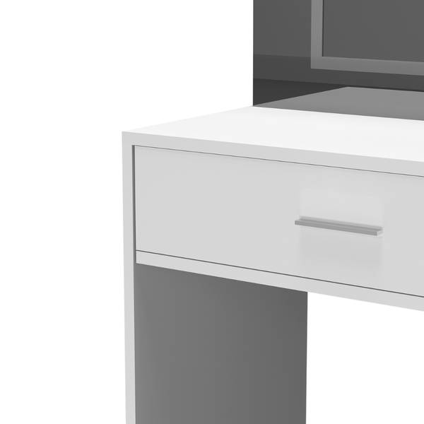 Schminktisch IMANI Weiß - Holzwerkstoff - 90 x 147 x 42 cm