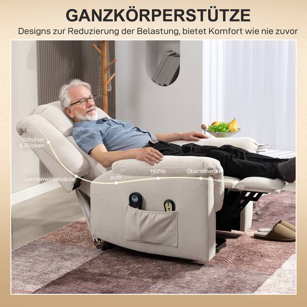 Relaxsessel 713-197V90BG Beige