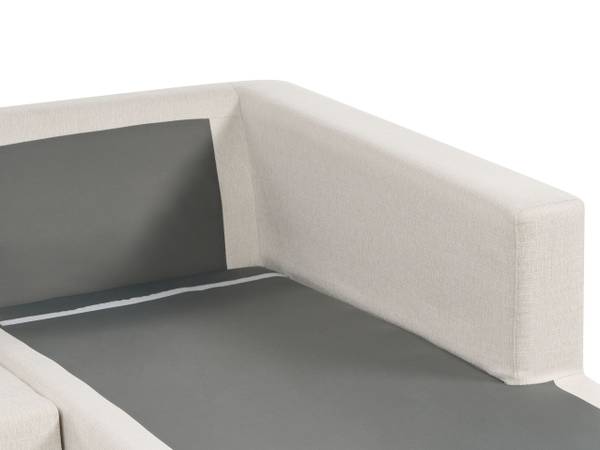 Sofa LILVIKEN 3-tlg Beige - Schwarz - Textil - 359 x 57 x 194 cm