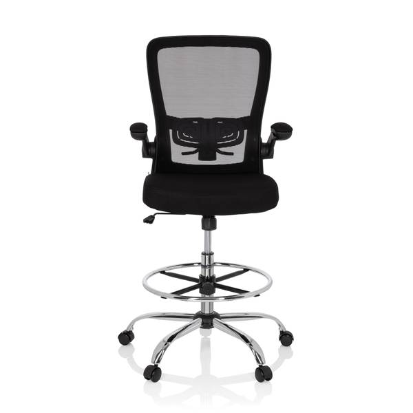 Bürodrehstuhl VENDO WORK Schwarz - Polyester - 58 x 125 x 60 cm