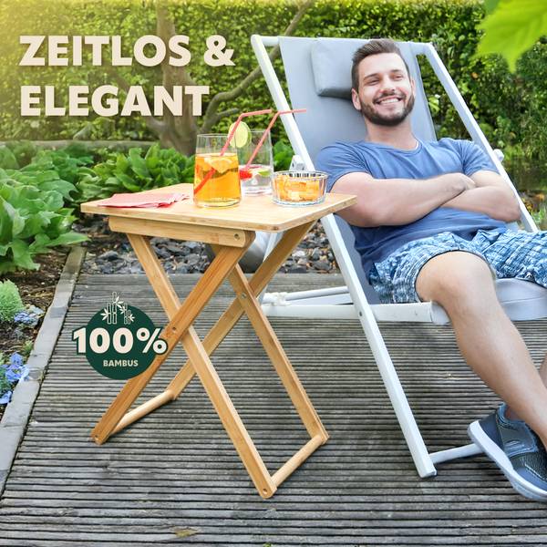 Beistelltisch 61061 Braun - Metall - 40 x 50 x 31 cm