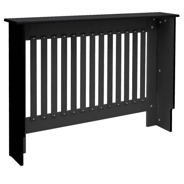 Heizkörperverkleidung 390001367 Schwarz - Samt - 19 x 82 x 112 cm