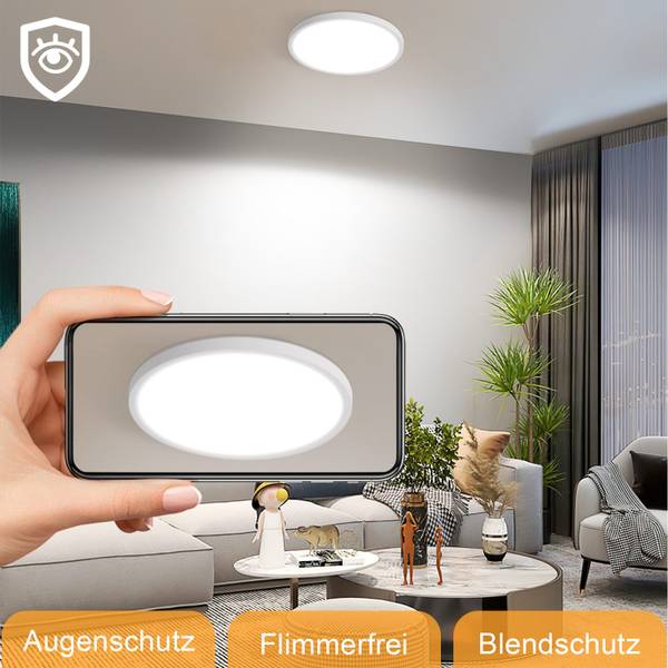 LED Deckenleuchte Malatesta Weiß