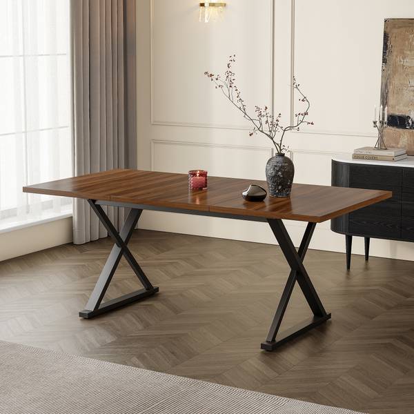 Esstisch WalnutWoody Braun - Holzwerkstoff - 90 x 75 x 180 cm