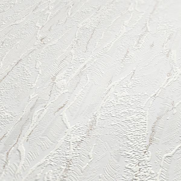 Papiertapete Plaster Weiß - Mischgewebe - Vinyl - 53 x 1005 x 1 cm