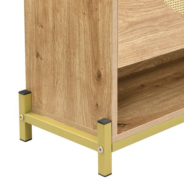 Schuhkipper Oxidant Braun - Holzwerkstoff - 109 x 100 x 24 cm